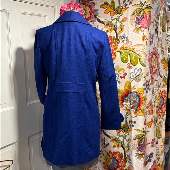 Stunning Royal Blue Wool Coat - Picture 3 of 6